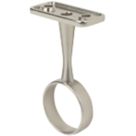 Smith & Locke Round Centre Bracket Brushed Nickel 25mm