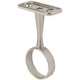 Smith & Locke Round Centre Bracket Brushed Nickel 25mm