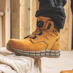 DEWALT Lancaster BOA Size 9  Wheat Waterproof Steel Toe Cap Safety Boots