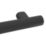 Swirl Adapt+ Straight Household Grab Rail Matt Black 600mm