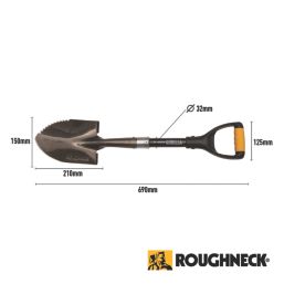 Roughneck Gorilla Digging Head with Serrated Blade Heavy Duty Sharp-Edge Micro Shovel