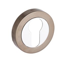 Smith & Locke  Euro Escutcheon (Single) Chrome / Black Nickel 50mm