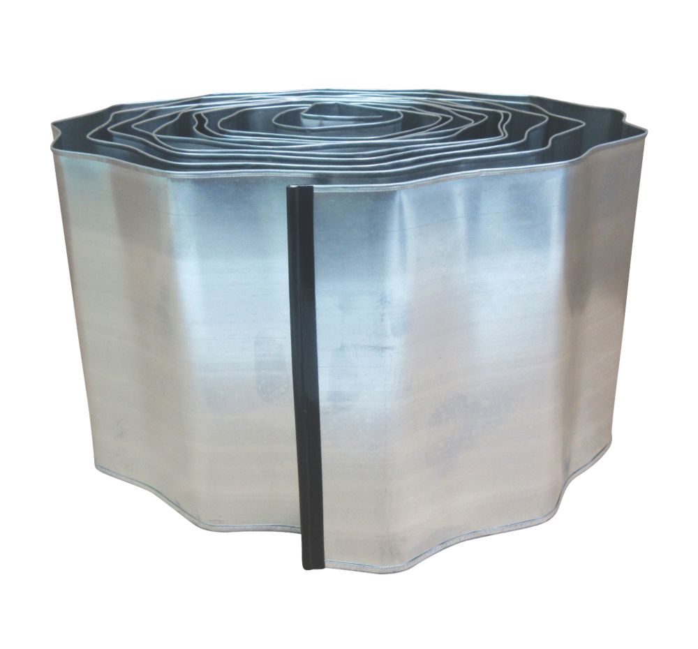 Apollo Lawn Edging Galvanised 5m Screwfix