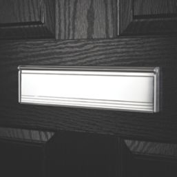 Stormguard Brush Letter Plate Chrome 292mm x 75mm