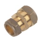 Flomasta  Brass Compression Reducing Coupler 28mm x 22mm