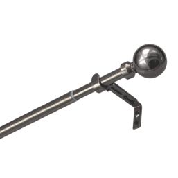 Renaissance Black Nickel Curtain Pole 19/16mm x 120-210cm