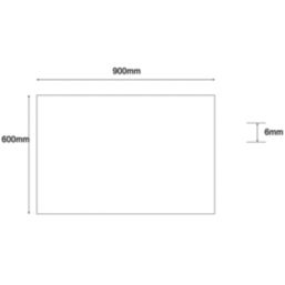 Essentials  Entrance Mat Black & Grey 900mm x 600mm x 6mm