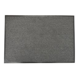 Essentials  Entrance Mat Black & Grey 900mm x 600mm x 6mm