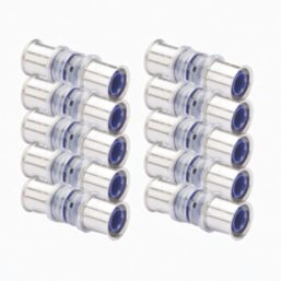 Wavin Tigris  Multi-Layer Composite Press-Fit Equal Straight Coupler 20mm 10 Pack