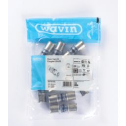 Wavin Tigris  Multi-Layer Composite Press-Fit Equal Straight Couplers 20mm 10 Pack
