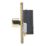 Contactum Lyric 1-Gang 2-Way  Dimmer Switch  Brushed Brass