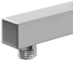 ETAL Veda Square Wall Mounted Shower Arm Chrome 360mm x 25mm