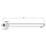 ETAL Veda Square Wall Mounted Shower Arm Chrome 360mm x 25mm