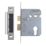 Smith & Locke Fire Rated  Nickel-Plated Euro Profile Sashlock 76mm Case - 57mm Backset