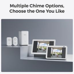 Reolink  D340B Wired or Wireless Battery Video Doorbell Black