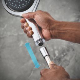 Mira Platinum 360 Fittings Kit Ceiling Fed Black/Chrome