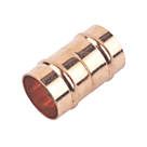 Flomasta  Brass Solder Ring Equal Couplers 22mm 10 Pack