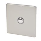 Varilight  6AX 1-Gang 2-Way Light Switch  Satin Chrome