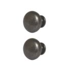 Essentials Chervil Round Cabinet Knob Antique Pewter 32mm 2 Pieces