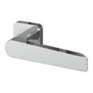 Smith & Locke Hanveg Door Handle Pair Polished Chrome