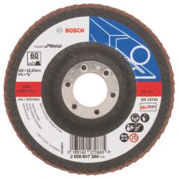 Bosch Expert X551 Metal 60 Grit Flap Disc (Straight) 115mm (4 1/2") x 22.23mm