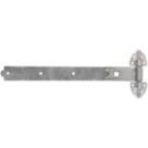 Smith & Locke Self-Colour Straight Heavy Duty Reversible Gate Hinges 195mm x 520mm x 60mm 2 Pack