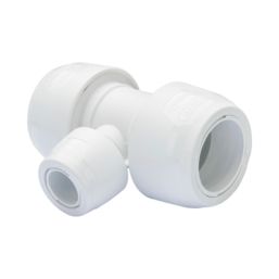 Hep2O  Plastic Push-Fit Reducing Keyless Tee 28mm x 28mm x 15mm