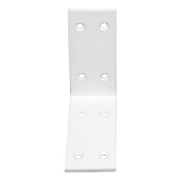 Essentials Angle Brackets Silver 90mm x 90mm x 40mm 10 Pack
