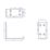 Essentials Angle Brackets Silver 90mm x 90mm x 40mm 10 Pack