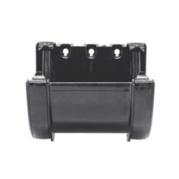 FloPlast Hi-Cap uPVC Half Round Union Bracket Black 115mm