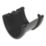 FloPlast Hi-Cap uPVC Half Round Union Bracket Black 115mm