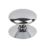 Essentials  Traditional Victorian Cabinet Door Knobs Polished Chrome 38mm 5 Pack
