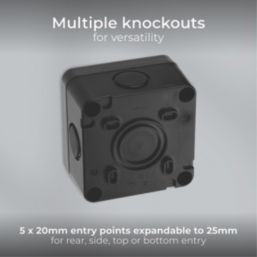 British General  IP66 20A 1-Gang 2-Way Weatherproof Outdoor Switch with LED