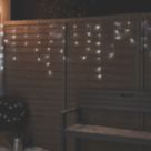 300 LED Indoor & Outdoor Ice White Icicle Christmas Lights