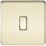 Knightsbridge  10AX 1-Gang Intermediate Switch Polished Brass