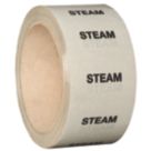 Essentials Steam Pipe Marking Tape White 33m x 50mm