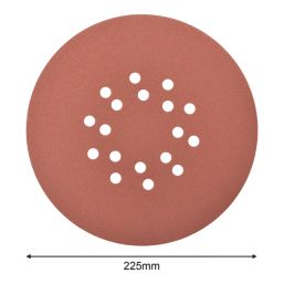 Titan   80 Grit 18-Hole Punched Multi-Material Sanding Sheets 225mm 5 Pack