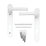 Mila ProLinea Type A Lever Door Handles Pair White