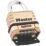 Master Lock  Weatherproof  Combination  Padlock Brass 58mm