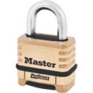 Master Lock  Weatherproof  Combination  Padlock Brass 58mm