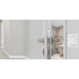 British General Evolve 10A 1-Gang 3-Pole Fan Isolator Switch Pearlescent White  with White Inserts