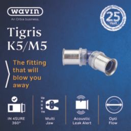 Wavin Tigris  Multi-Layer Composite Press-Fit Equal 45° Elbows 25mm 10 Pack