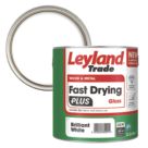 Leyland Trade 2.5Ltr Brilliant White Gloss Water-Based Trim Paint