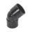 FloPlast Solvent Weld Bends 135° Black 32mm 5 Pack