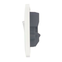 Hager Sollysta WMSSU83FON 13A Switched Fused Spur & Flex Outlet with LED White
