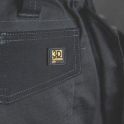 DEWALT Lubec Work Trousers Grey / Black 34" W 31" L