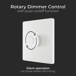 British General Evolve 1-Gang 2-Way LED Dimmer Switch  Pearlescent White with White Inserts