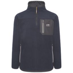 JCB Trade 1/4 Zip Tech Fleece Navy X Large 46-48" Chest