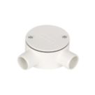 Deta TTE 2 Way 20mm Angle Box White