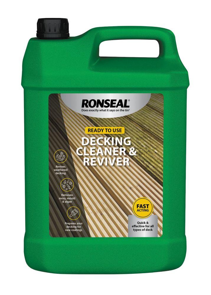 Ronseal 5Ltr Clear Decking Cleaner Screwfix